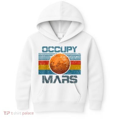 Occupy Mars Elon Musk SpaceX Project Gift Ideas Occupy Mars Trending Kids Hoodie