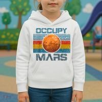 Occupy Mars Elon Musk SpaceX Project Gift Ideas Occupy Mars Trending Kids Hoodie thumb 3