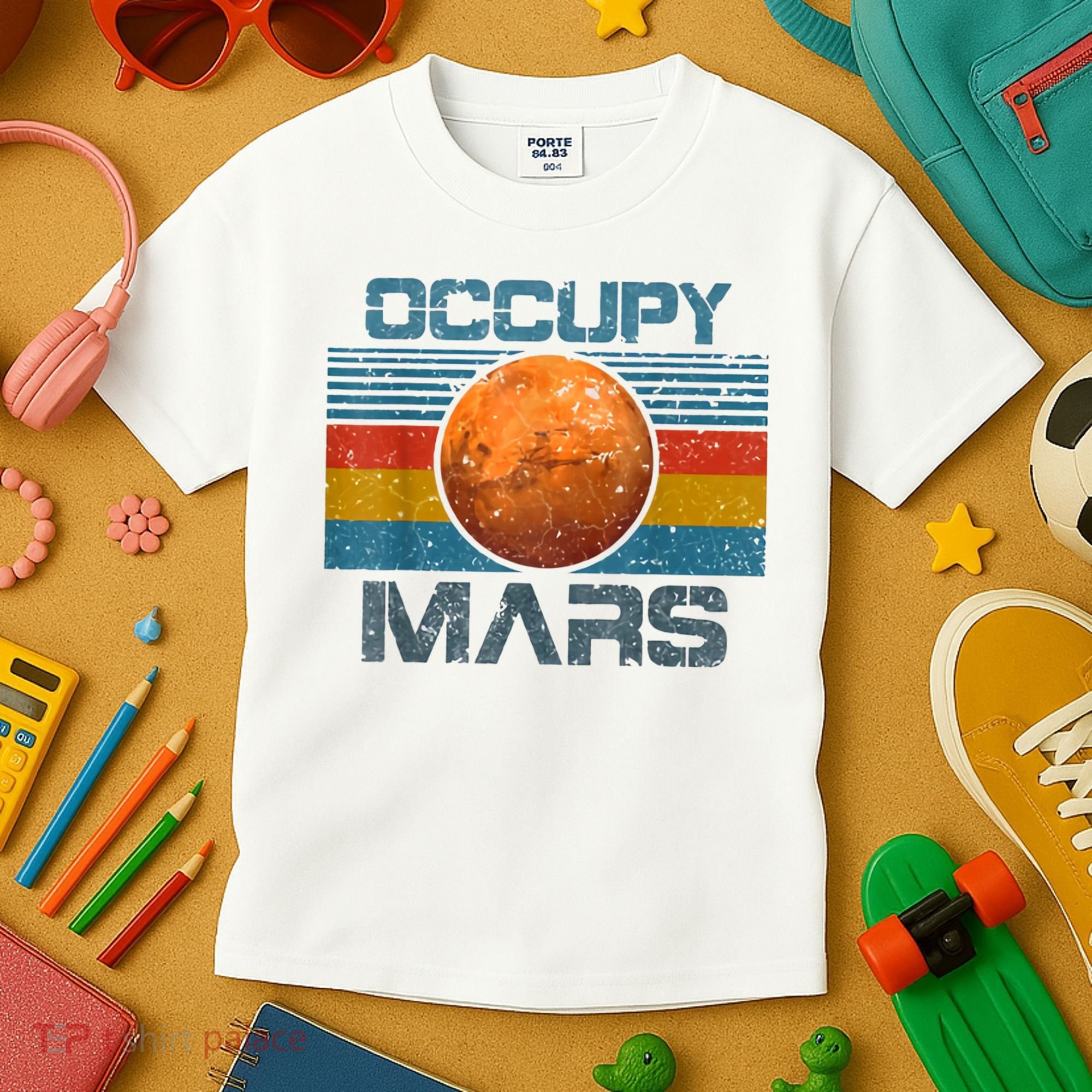 Occupy Mars Elon Musk SpaceX Project Gift Ideas Occupy Mars Trending Kids T-Shirt