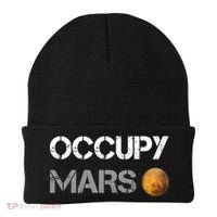Occupy Mars Elon Musk SpaceX Project Gift Ideas Occupy Mars Trending Beanie thumb 0