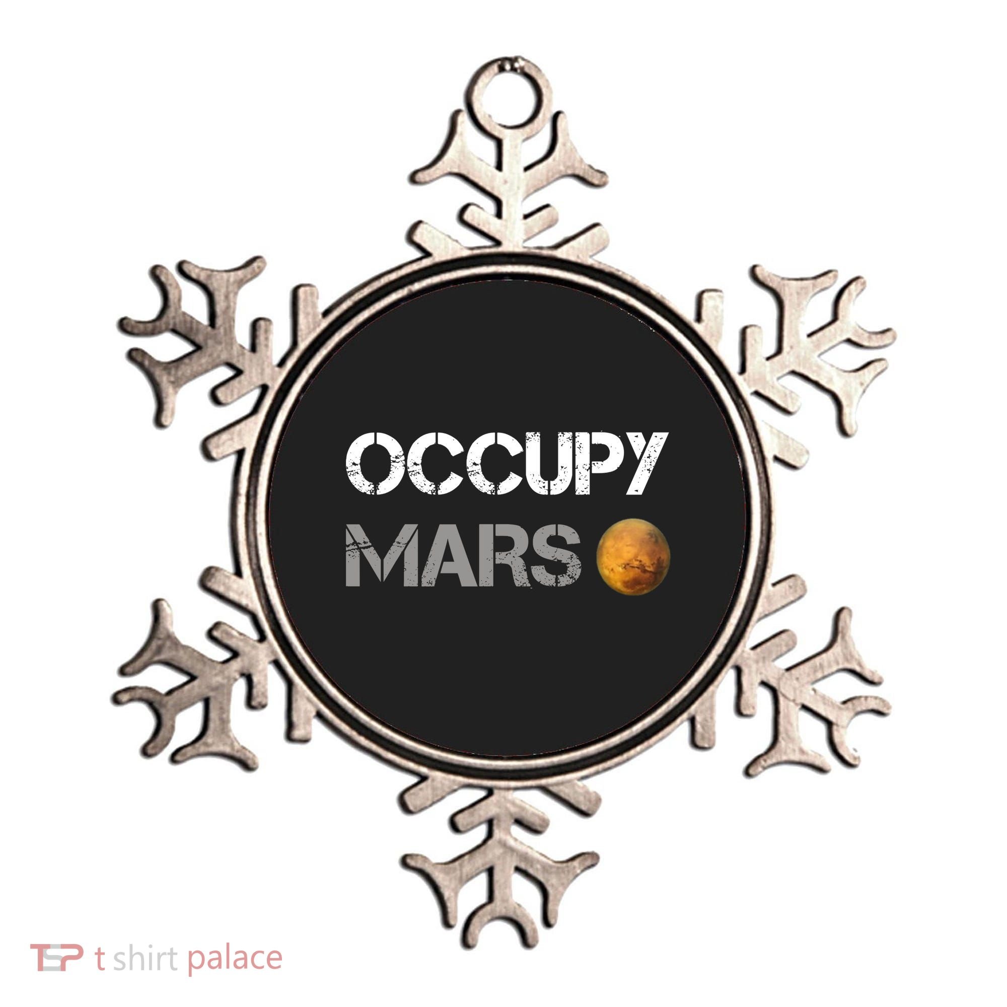 Occupy Mars Elon Musk SpaceX Project Gift Ideas Occupy Mars Trending Ornament