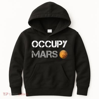 Occupy Mars Elon Musk SpaceX Project Gift Ideas Occupy Mars Trending Kids Hoodie