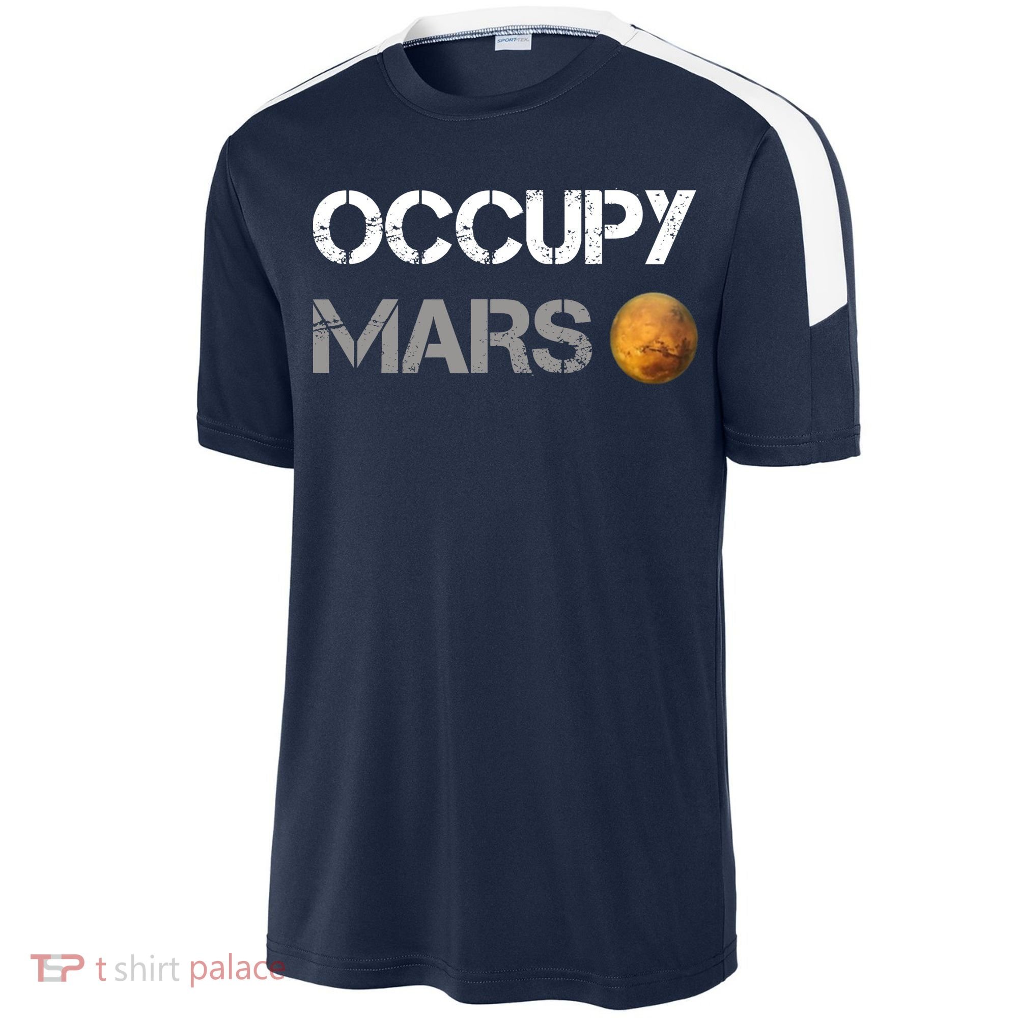 Occupy Mars Elon Musk SpaceX Project Gift Ideas Occupy Mars Trending Sport-Tek Competitor United Soccer Jersey