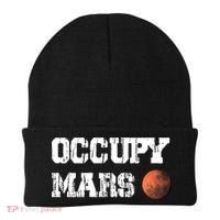 Occupy Mars Elon Musk SpaceX Project Gift Ideas Occupy Mars Trending Beanie thumb 0