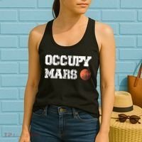 Occupy Mars Elon Musk SpaceX Project Gift Ideas Occupy Mars Trending Women's Tank Top thumb 2