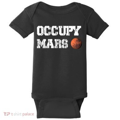 Occupy Mars Elon Musk SpaceX Project Gift Ideas Occupy Mars Trending Baby Bodysuit