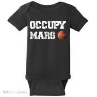 Occupy Mars Elon Musk SpaceX Project Gift Ideas Occupy Mars Trending Baby Bodysuit thumb 0