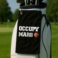 Occupy Mars Elon Musk SpaceX Project Gift Ideas Occupy Mars Trending Golf Towel thumb 2