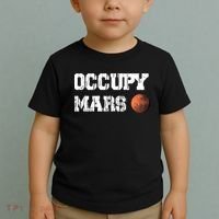 Occupy Mars Elon Musk SpaceX Project Gift Ideas Occupy Mars Trending Toddler T-Shirt thumb 2