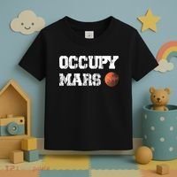 Occupy Mars Elon Musk SpaceX Project Gift Ideas Occupy Mars Trending Toddler T-Shirt thumb 3