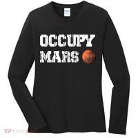 Occupy Mars Elon Musk SpaceX Project Gift Ideas Occupy Mars Trending Women's Long Sleeve Shirt thumb 0