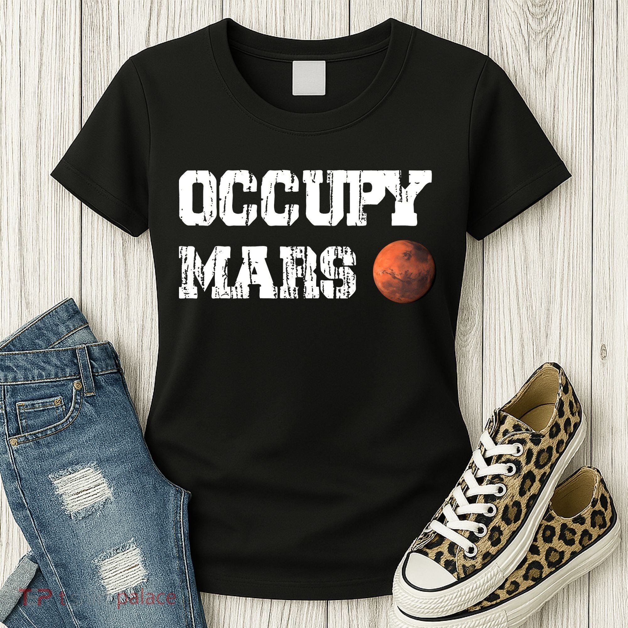 Occupy Mars Elon Musk SpaceX Project Gift Ideas Occupy Mars Trending Women's T-Shirt