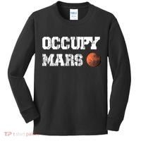 Occupy Mars Elon Musk SpaceX Project Gift Ideas Occupy Mars Trending Kids Long Sleeve Shirt thumb 0