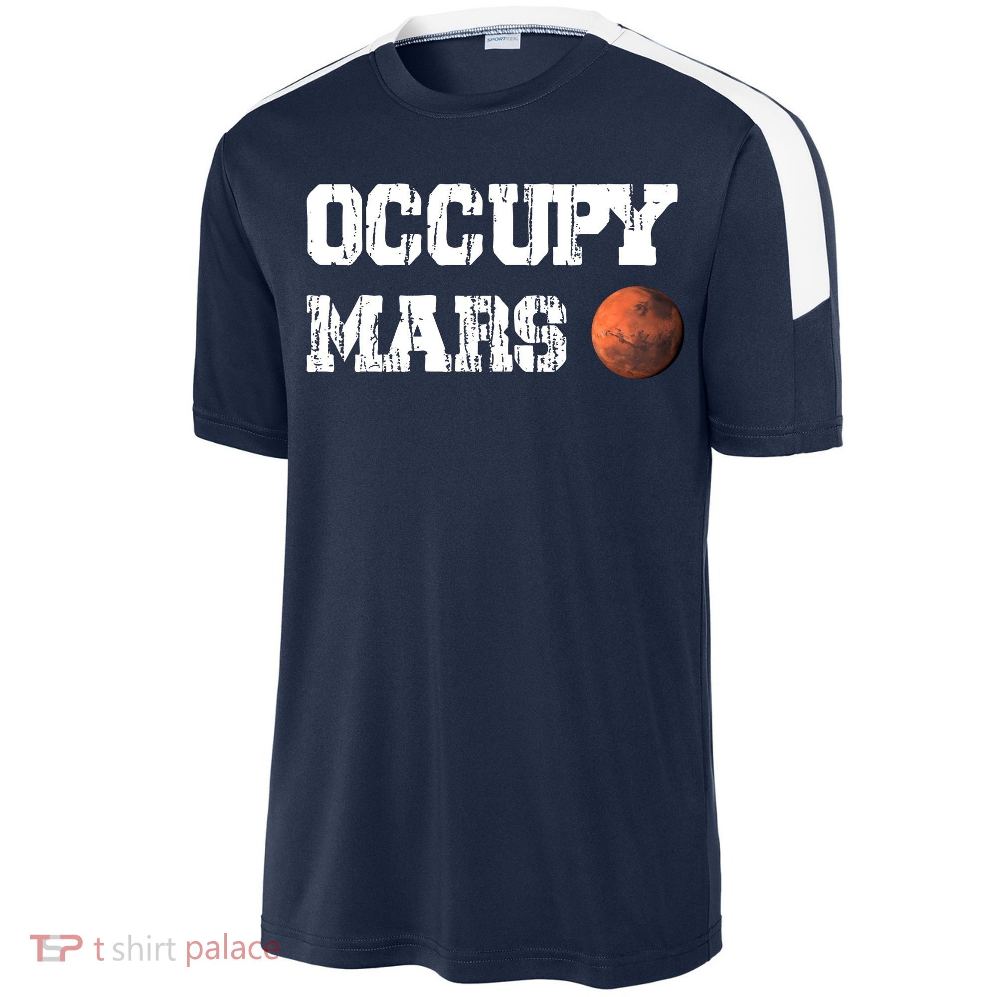 Occupy Mars Elon Musk SpaceX Project Gift Ideas Occupy Mars Trending Sport-Tek Competitor United Soccer Jersey