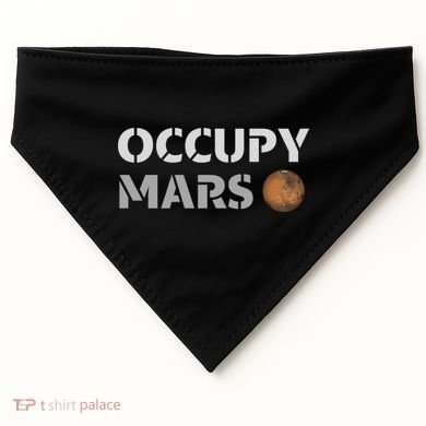 Occupy Mars Funny Occupy Mars USA-Made Doggie Bandana