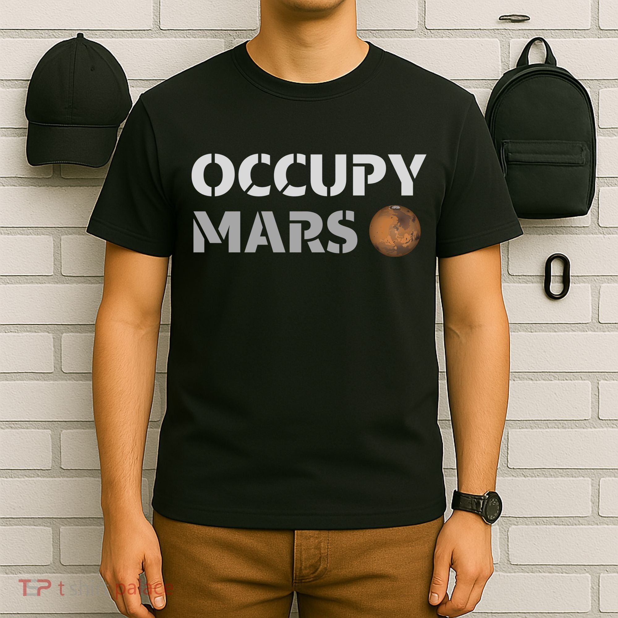 Occupy Mars Funny Occupy Mars T-Shirt
