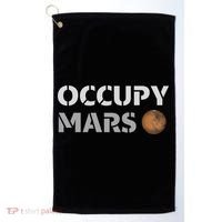 Occupy Mars Funny Occupy Mars Golf Towel thumb 0