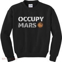 Occupy Mars Funny Occupy Mars Kids Sweatshirt thumb 0