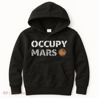 Occupy Mars Funny Occupy Mars Kids Hoodie thumb 0
