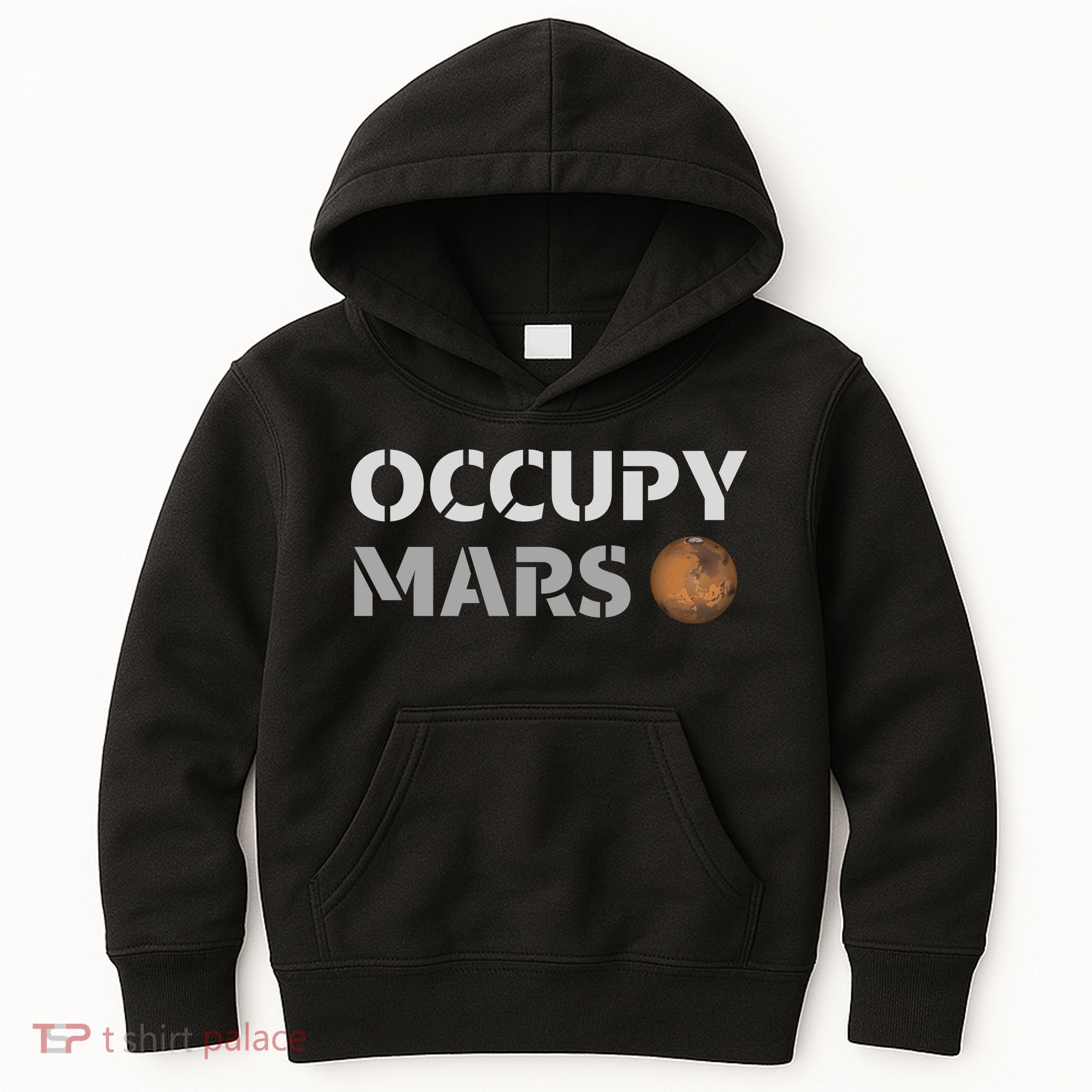 Occupy Mars Funny Occupy Mars Kids Hoodie