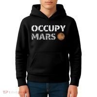 Occupy Mars Funny Occupy Mars Kids Hoodie thumb 4
