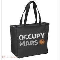 Occupy Mars Funny Occupy Mars Tote Bag thumb 2