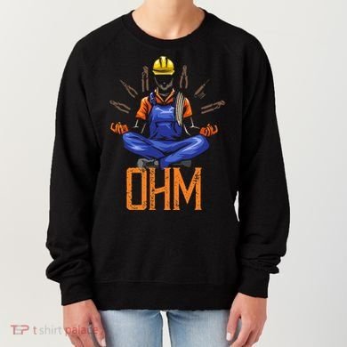 Ohm Meditating Funny Electrician Women's Sweatshirt