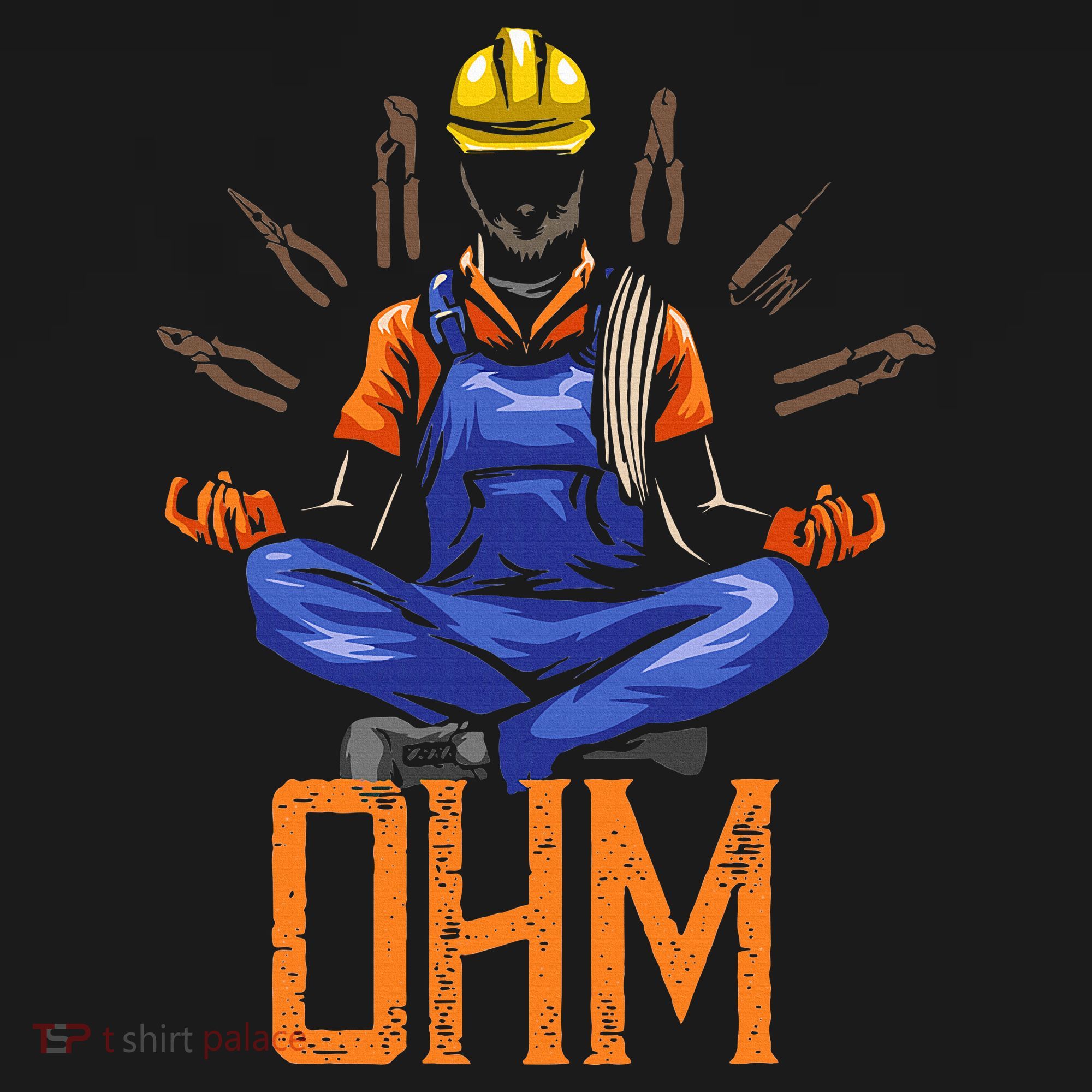 Ohm Meditating Funny Electrician Hoodie