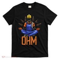 Ohm Meditating Funny Electrician T-Shirt thumb 0