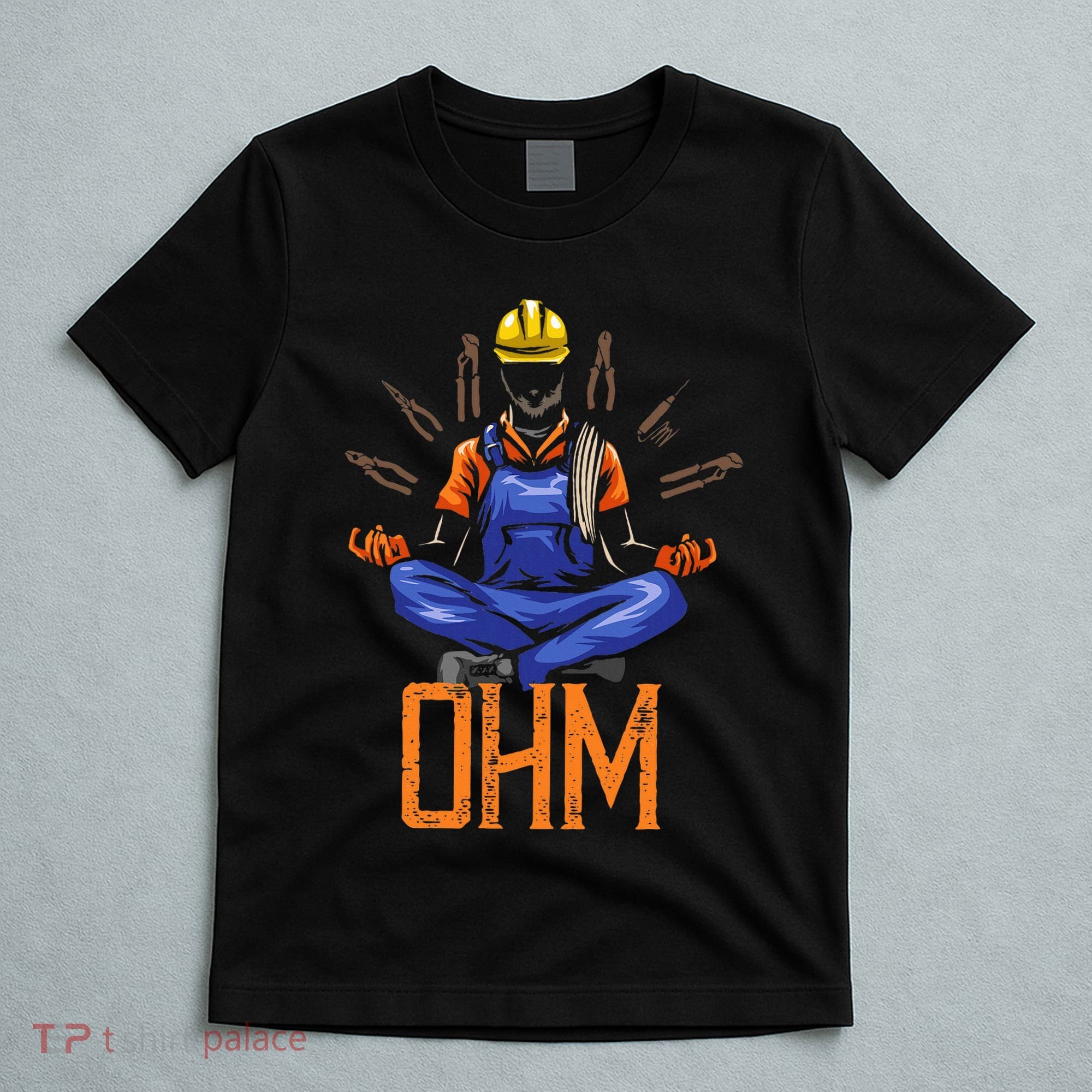 Ohm Meditating Funny Electrician T-Shirt