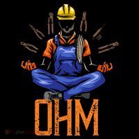 Ohm Meditating Funny Electrician Women's Hoodie thumb 2