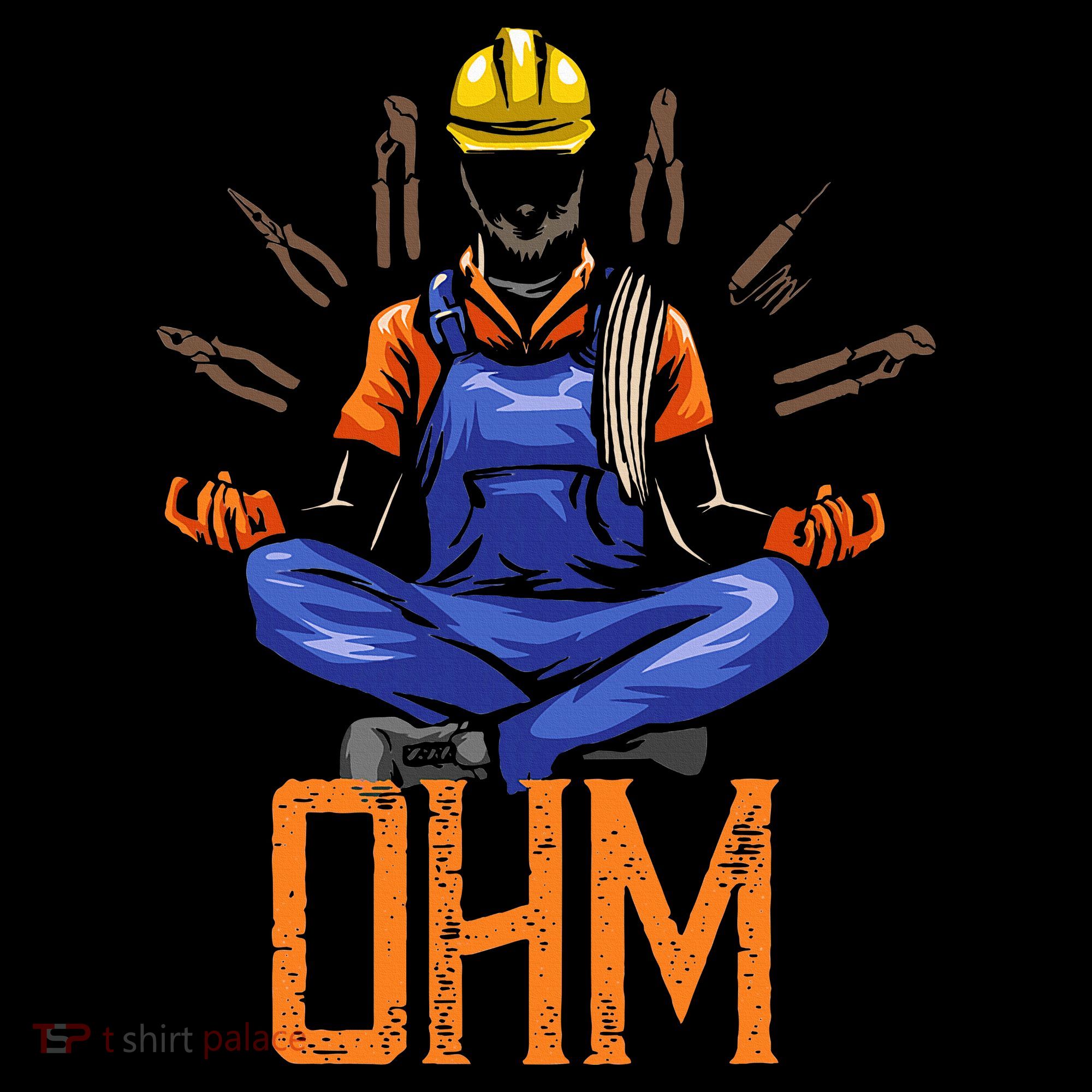 Ohm Meditating Funny Electrician Women's Hoodie