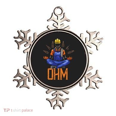 Ohm Meditating Funny Electrician Ornament