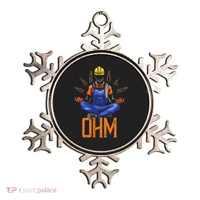 Ohm Meditating Funny Electrician Ornament