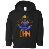 Ohm Meditating Funny Electrician Toddler Hoodie thumb 0