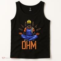 Ohm Meditating Funny Electrician Tank Top thumb 2