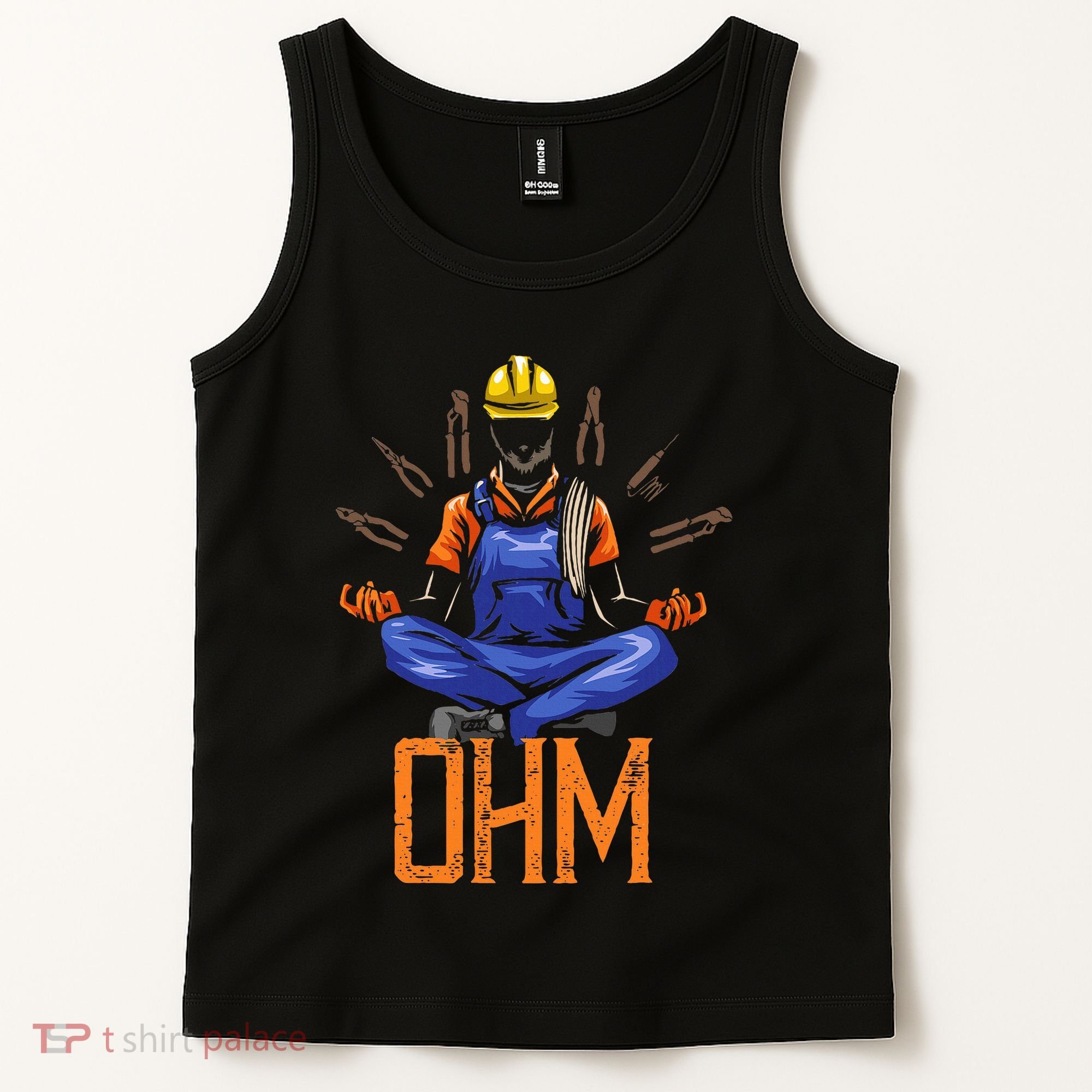 Ohm Meditating Funny Electrician Tank Top