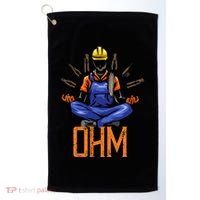 Ohm Meditating Funny Electrician Golf Towel thumb 0