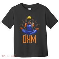Ohm Meditating Funny Electrician Toddler T-Shirt thumb 0