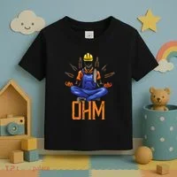 Ohm Meditating Funny Electrician Toddler T-Shirt thumb 3