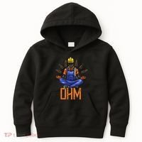 Ohm Meditating Funny Electrician Kids Hoodie thumb 0