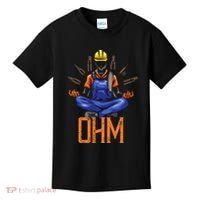 Ohm Meditating Funny Electrician Kids T-Shirt thumb 0