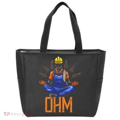 Ohm Meditating Funny Electrician Tote Bag