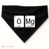 OMG Periodic Table Chemistry Joke USA-Made Doggie Bandana thumb 0