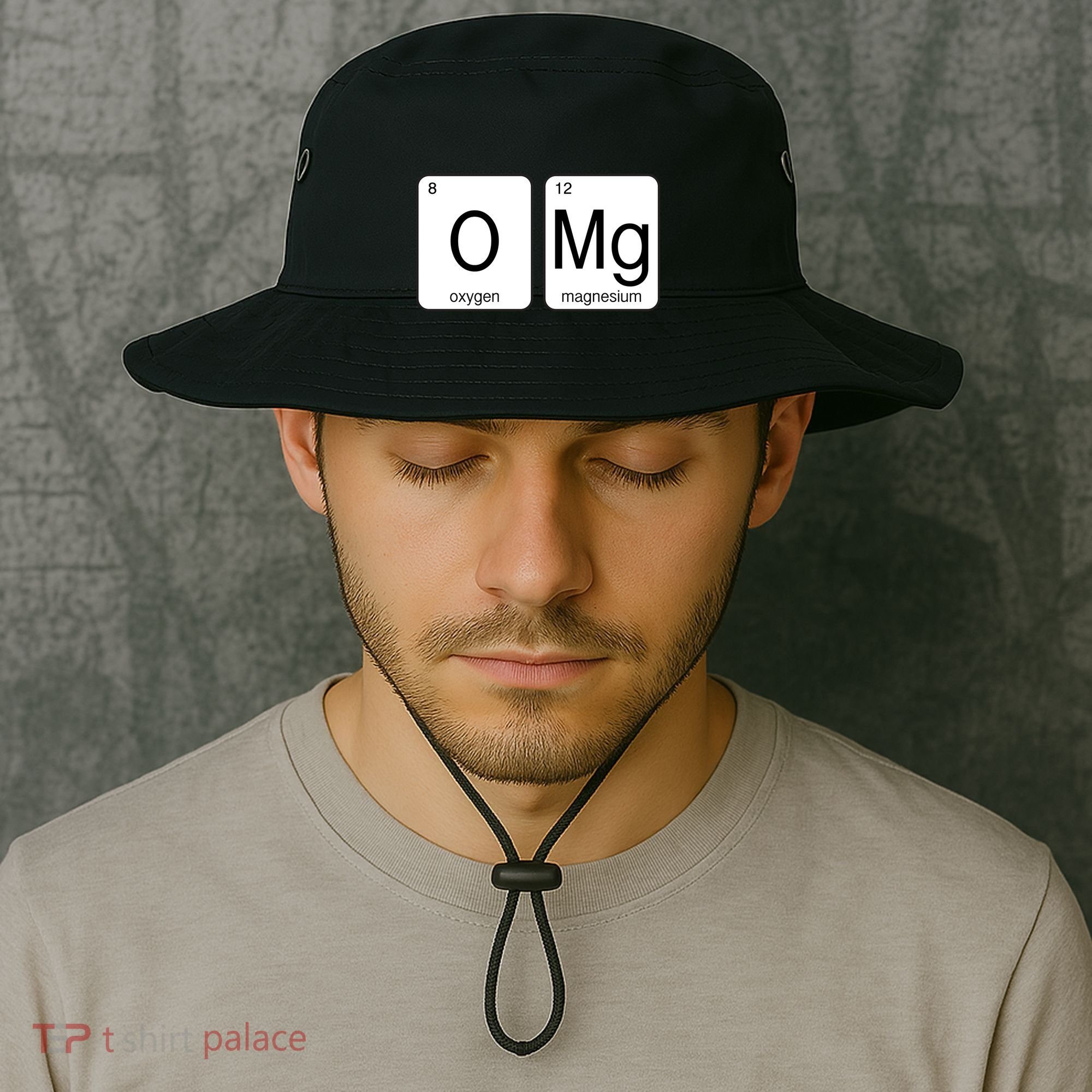 OMG Periodic Table Chemistry Joke Bucket Hat