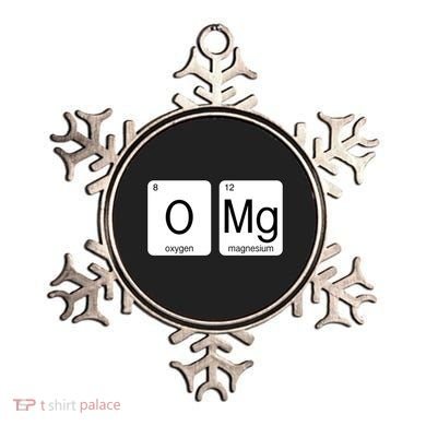 OMG Periodic Table Chemistry Joke Ornament