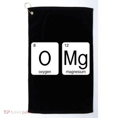 OMG Periodic Table Chemistry Joke Golf Towel