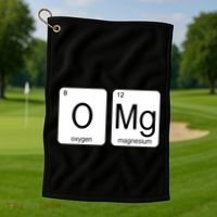 OMG Periodic Table Chemistry Joke Golf Towel thumb 1