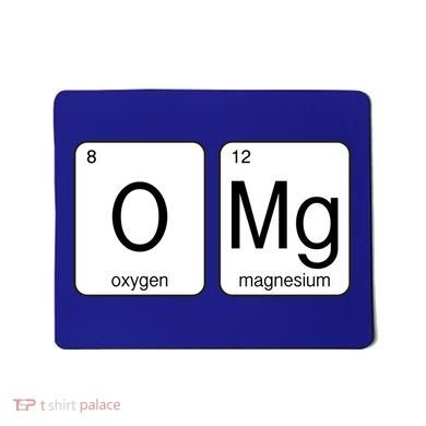 OMG Periodic Table Chemistry Joke Mousepad