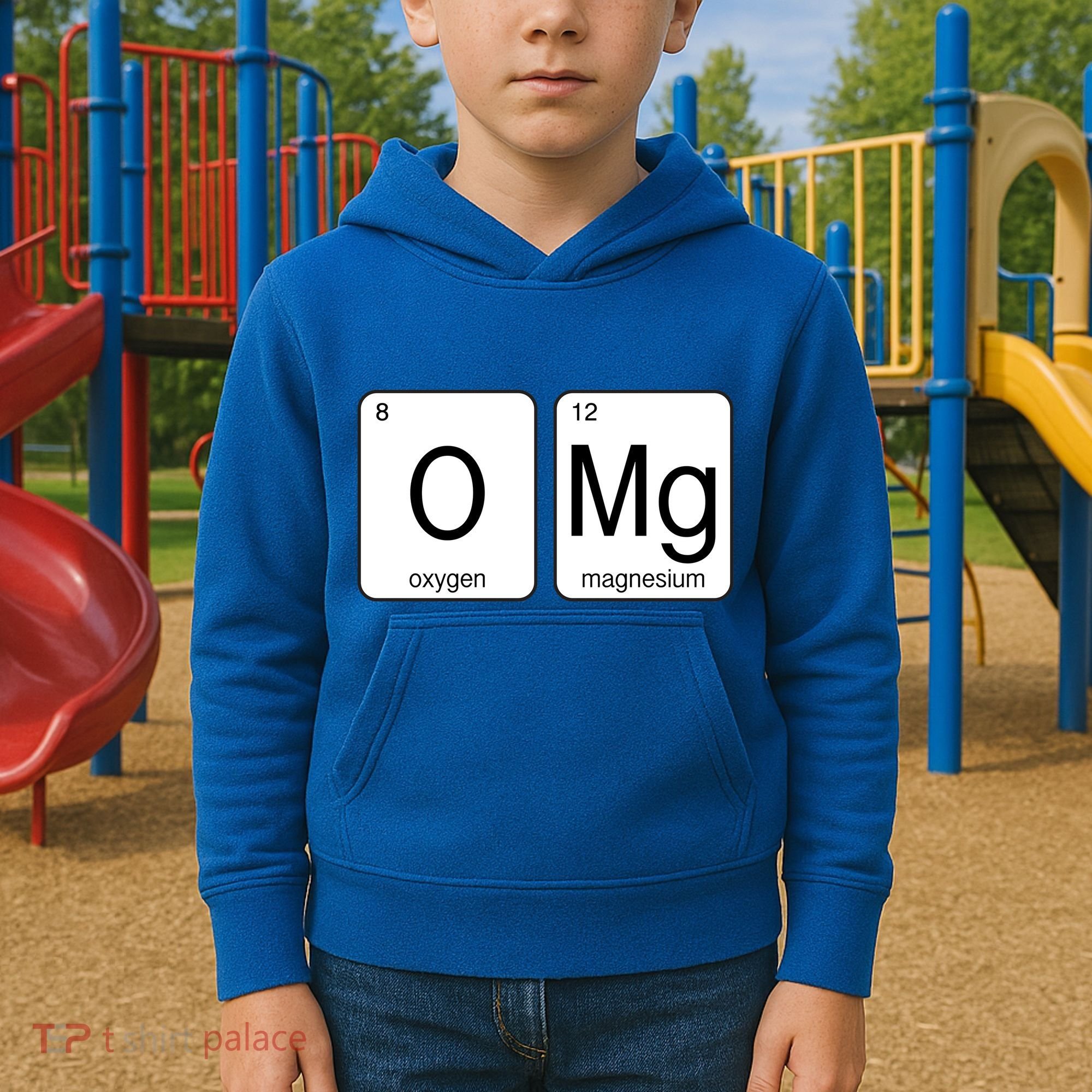OMG Periodic Table Chemistry Joke Kids Hoodie